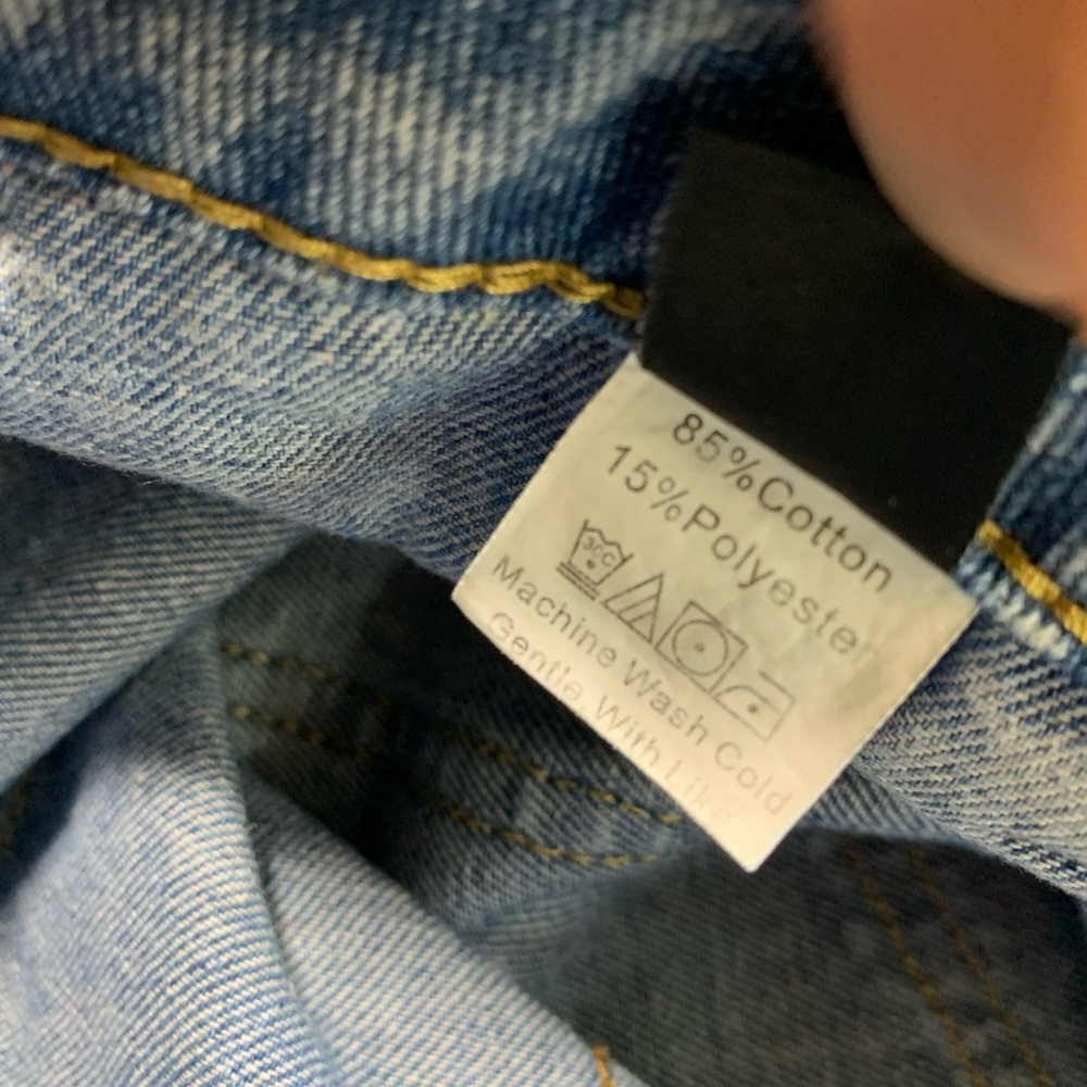 SHEIN Womens XS / S 26” Light Blue Wash Skater Girl Streetwear Wide Loose Jeans - Picture 6 of 11